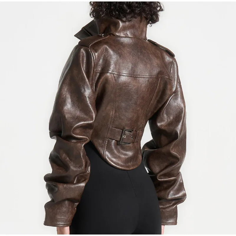The Balloon Sleeve Biker Jacket