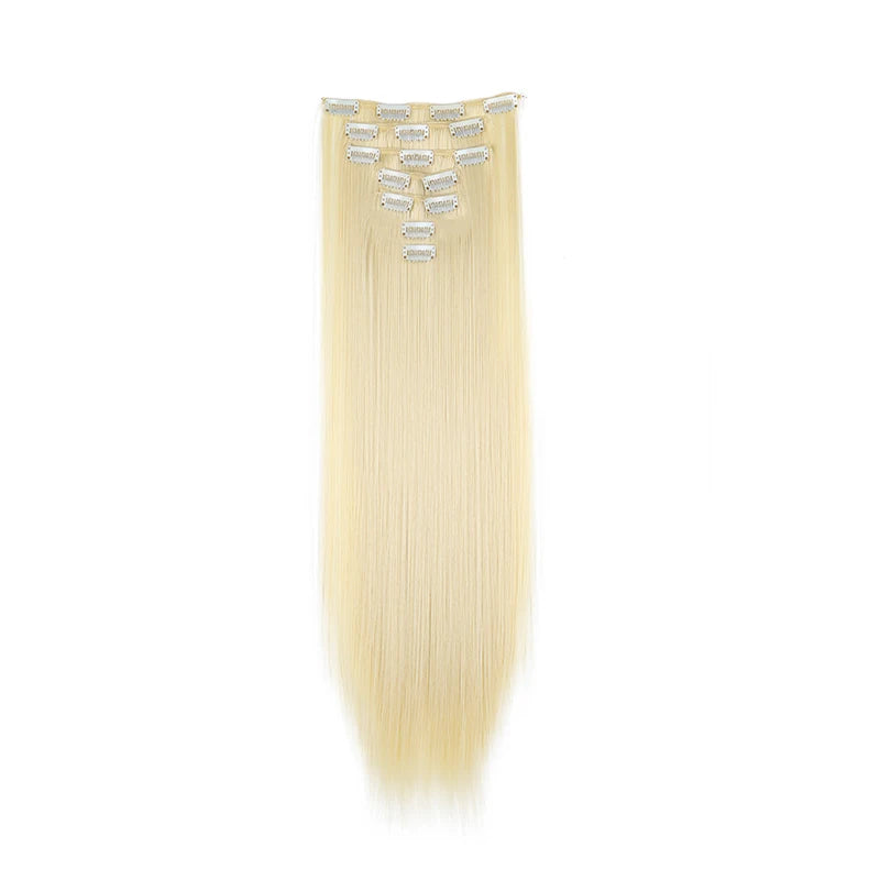 The 7-Piece Clip-In Straight Hair Extensions