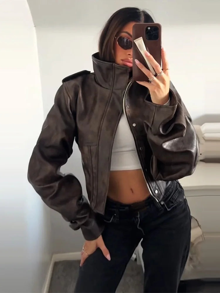 The Balloon Sleeve Biker Jacket