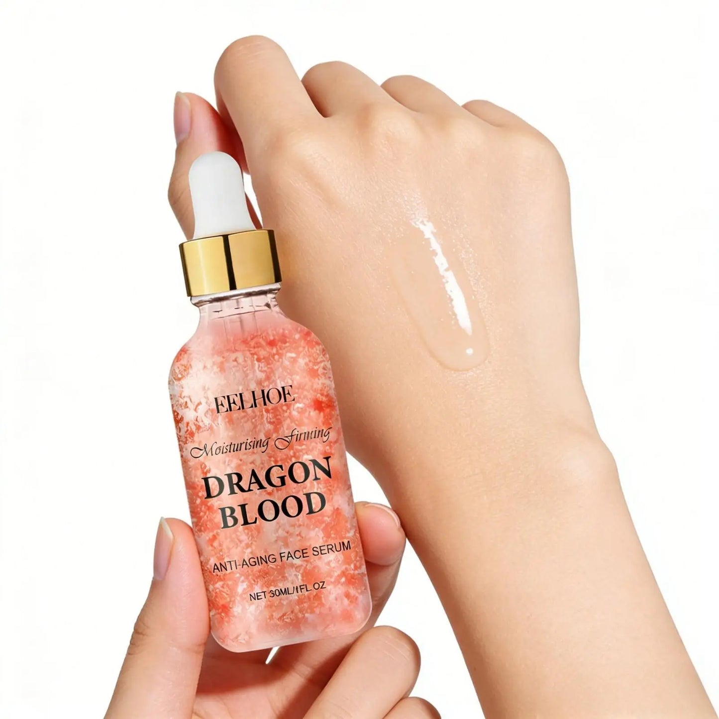 EELHOE Dragon Blood Serum Firm Skin Tightening Moisturizing Facial Rejuvenation Deep Hydration Face Care Anti-Wrinkle Serum 30ml