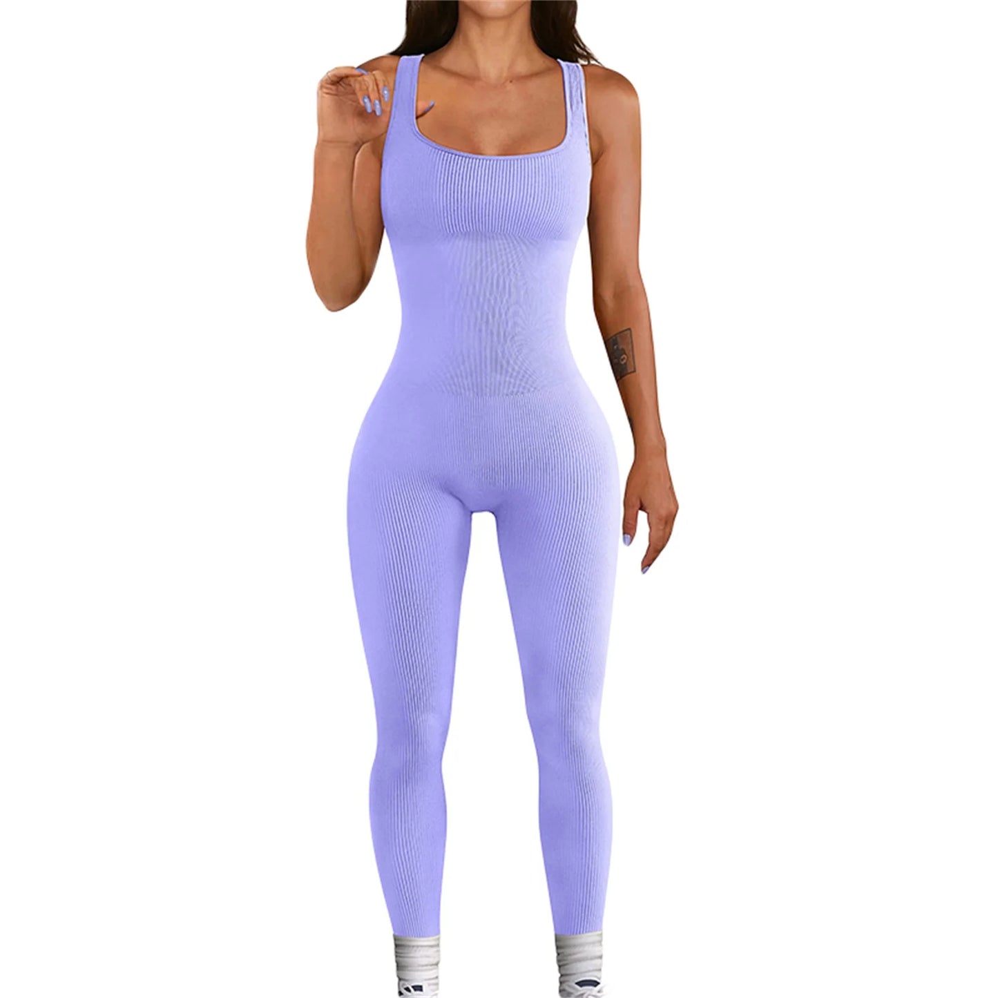 The U-Neck Sleeveless Bodycon Romper
