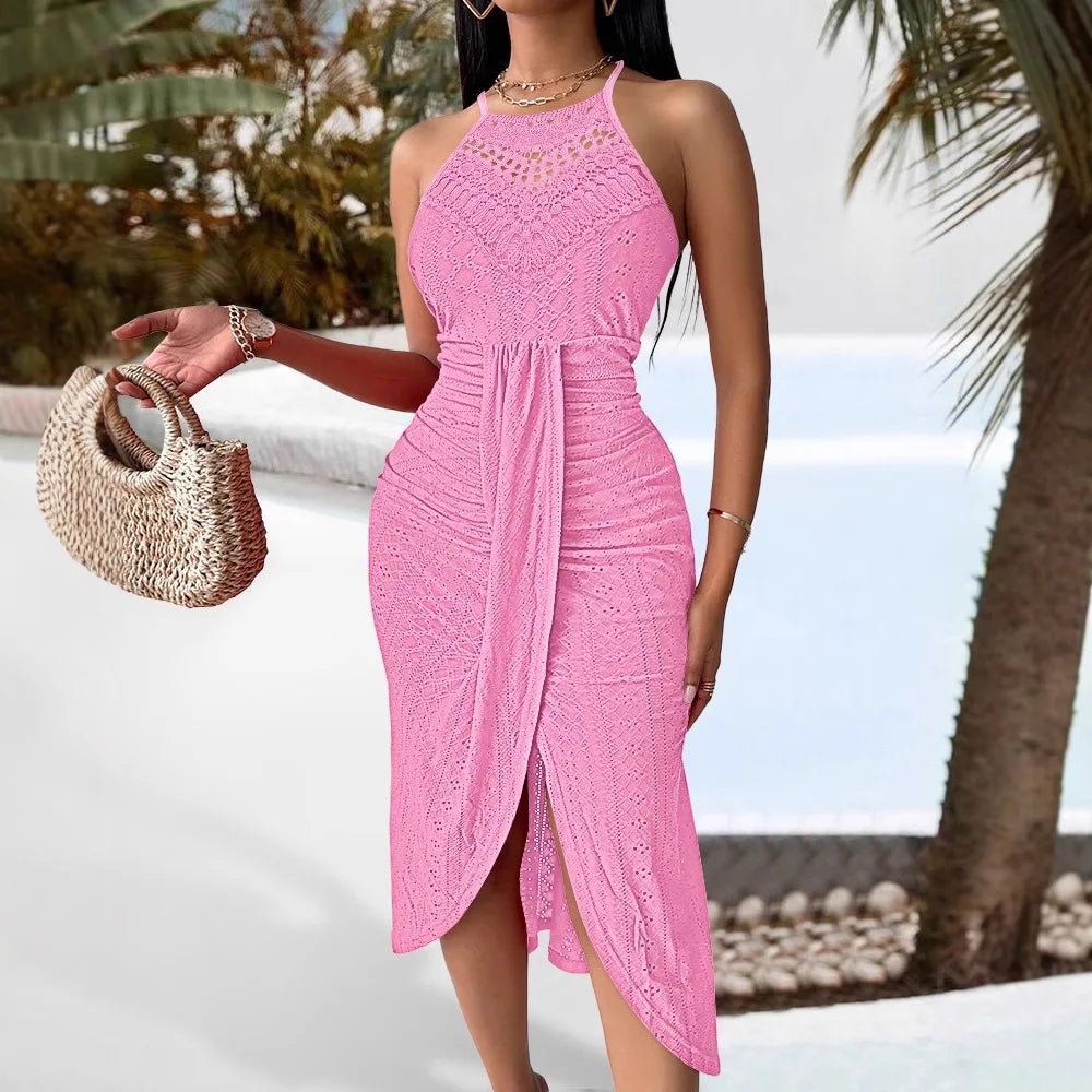 The Strapless Slit Maxi
