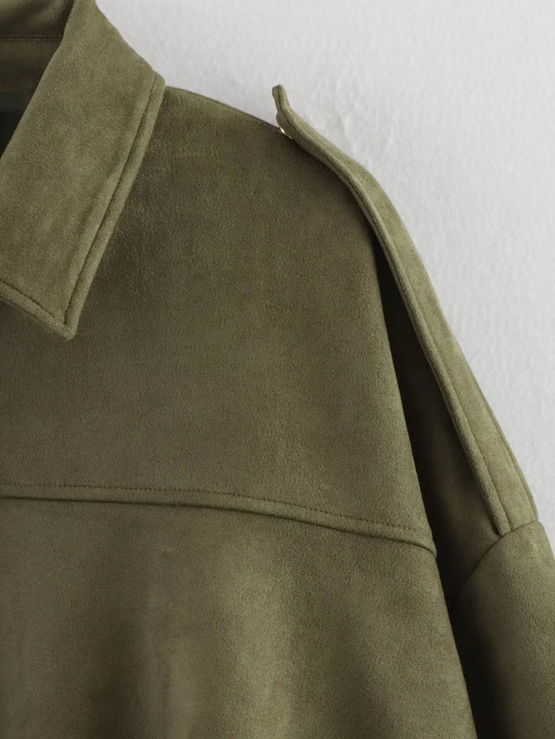 The Suede Lapel Bomber