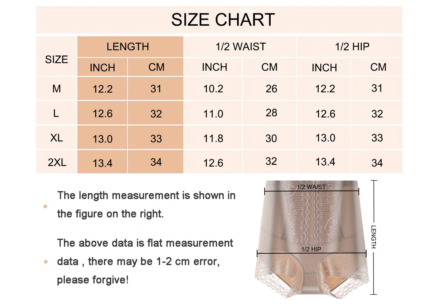 Women Seamless High Waist Tummy Control Shorts Panties with Lace Trim Flat Belly Shaping Slimming Underwear Butt Lifter Boyshort