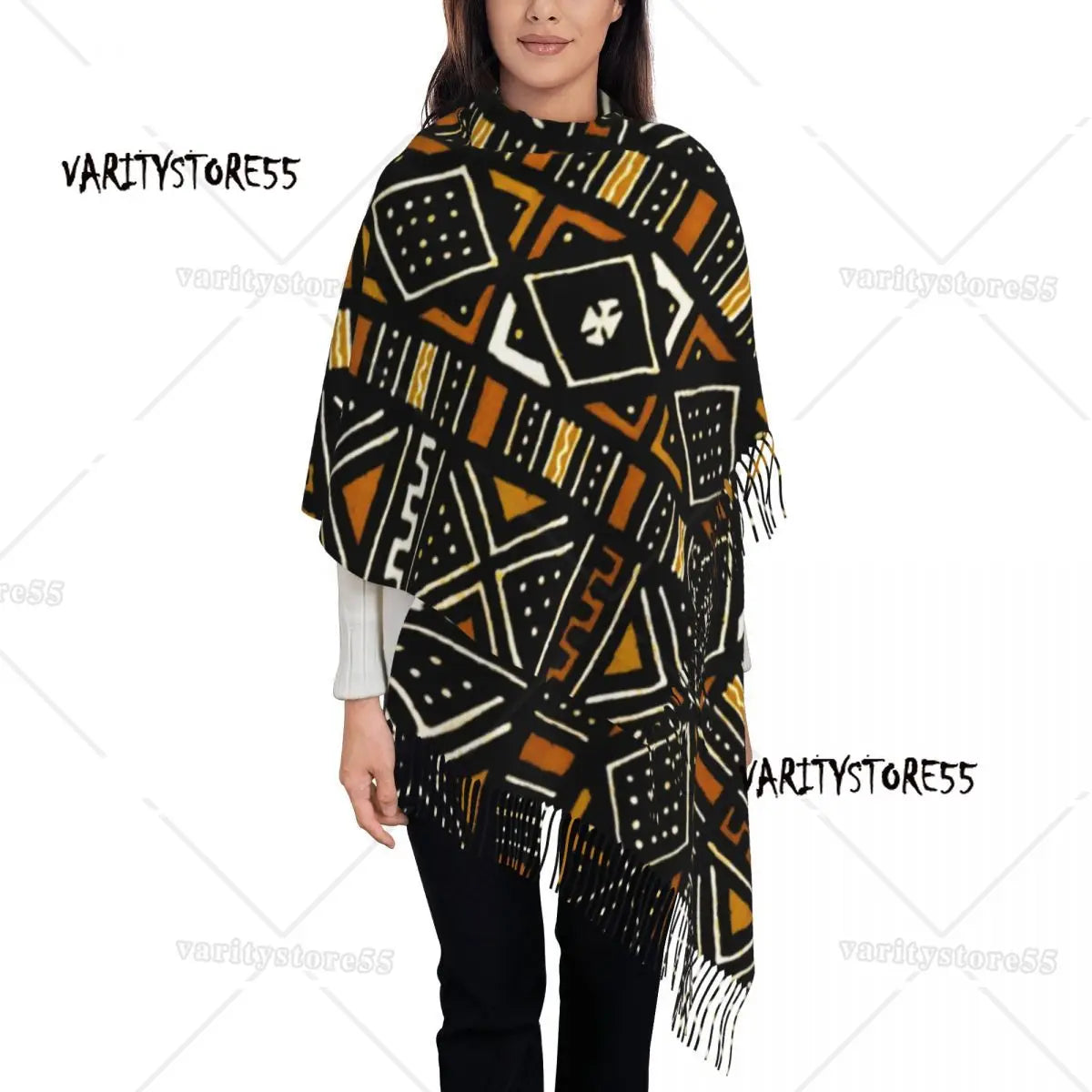 The Tribal Print Wrap Scarf