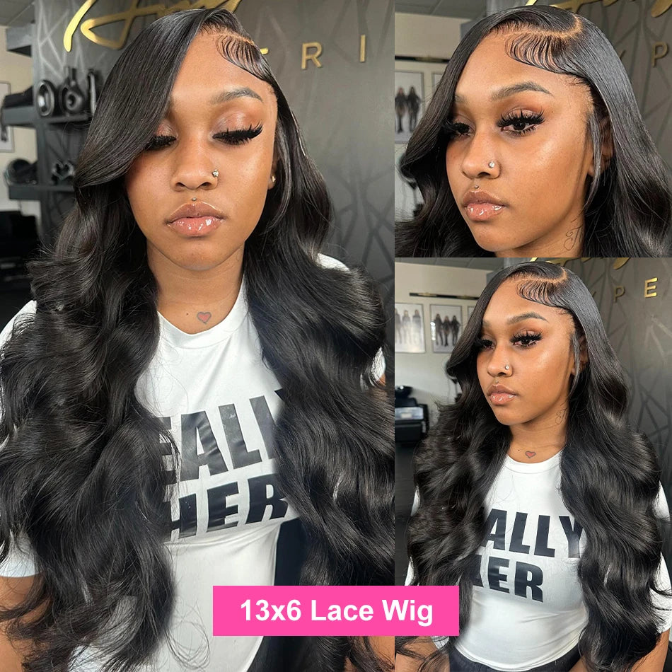 The Body Wave Transparent Lace Front Wig
