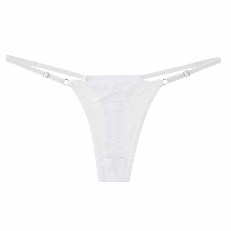 The Adjustable Hollow-Out Lace Thong