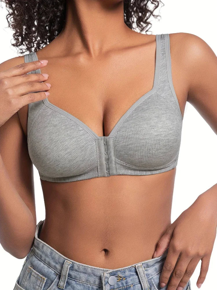 The Wire-Free Front Closure Comfort Bra