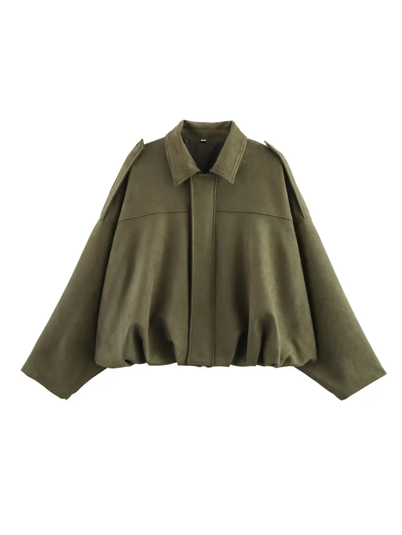 The Suede Lapel Bomber