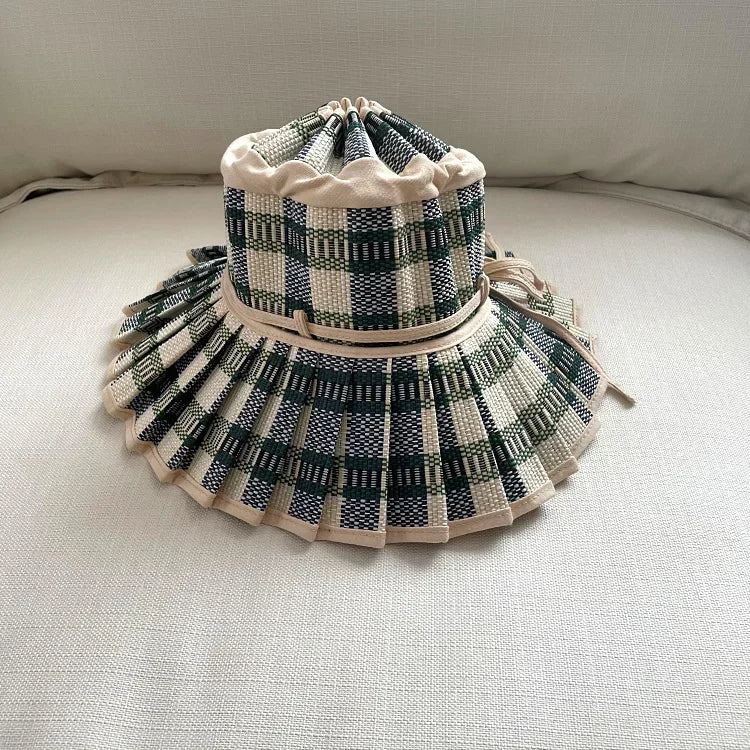 The Y2K Reversible Pleated Straw Hat
