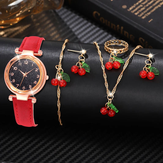 The Cherry Elements Watch Jewelry Set (5pcs)