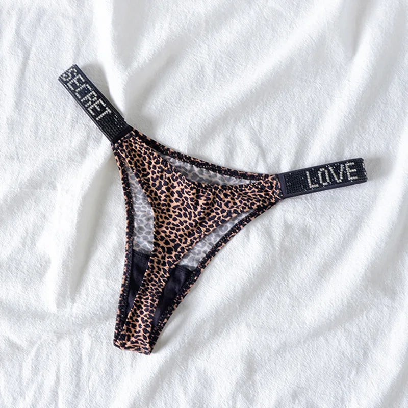 The 5-Pack Rhinestone Diamond Thong Set