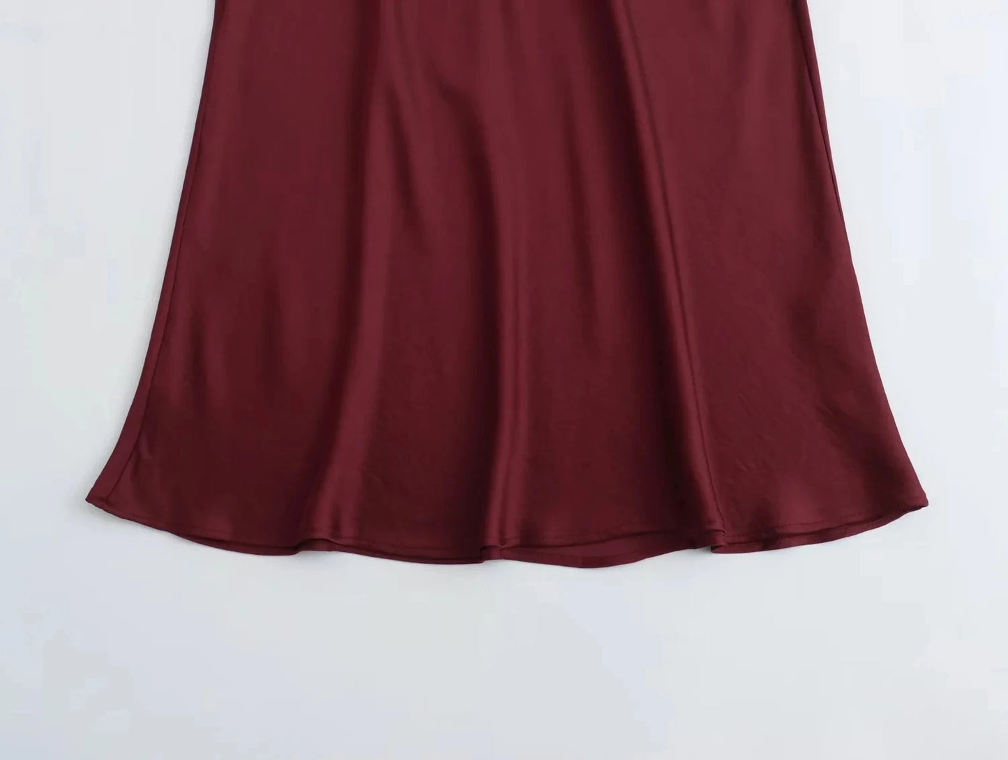 The Vintage Satin Straight Maxi
