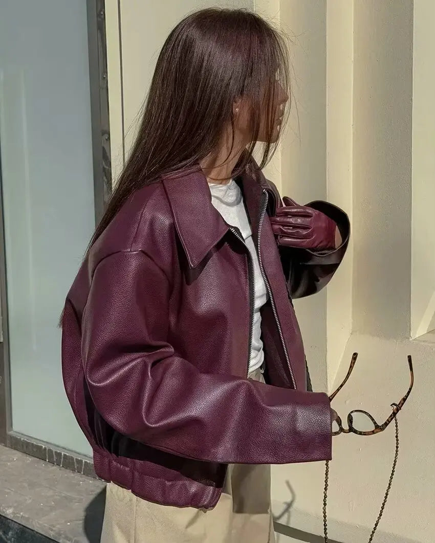 The Bordeaux Moto Jacket