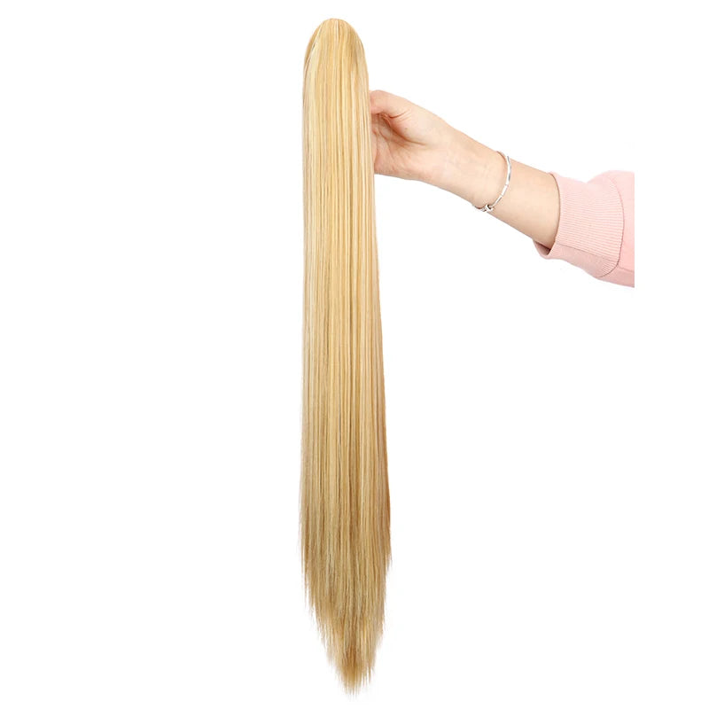 The 24-Inch Claw Clip Straight Ponytail Extension