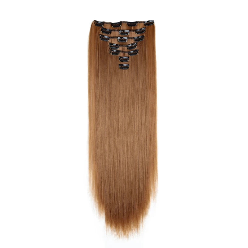 The 7-Piece Clip-In Straight Hair Extensions