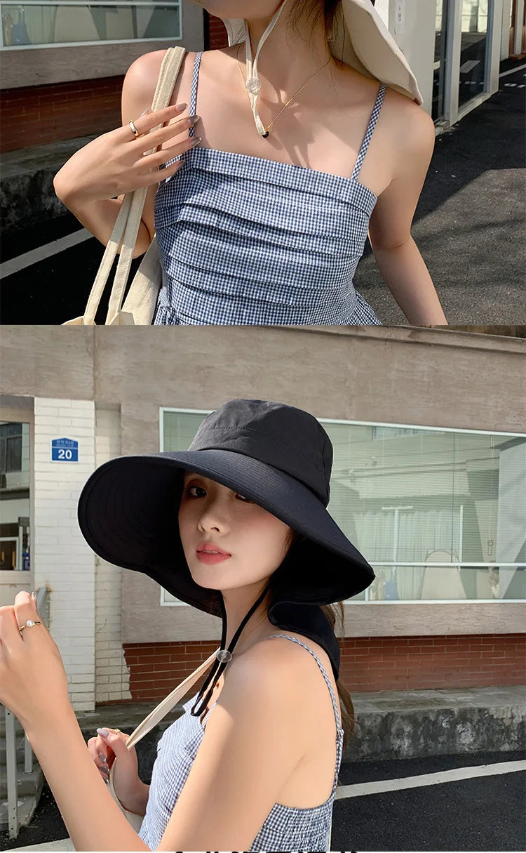 The Wide Brim Neck Cover Safari Cap