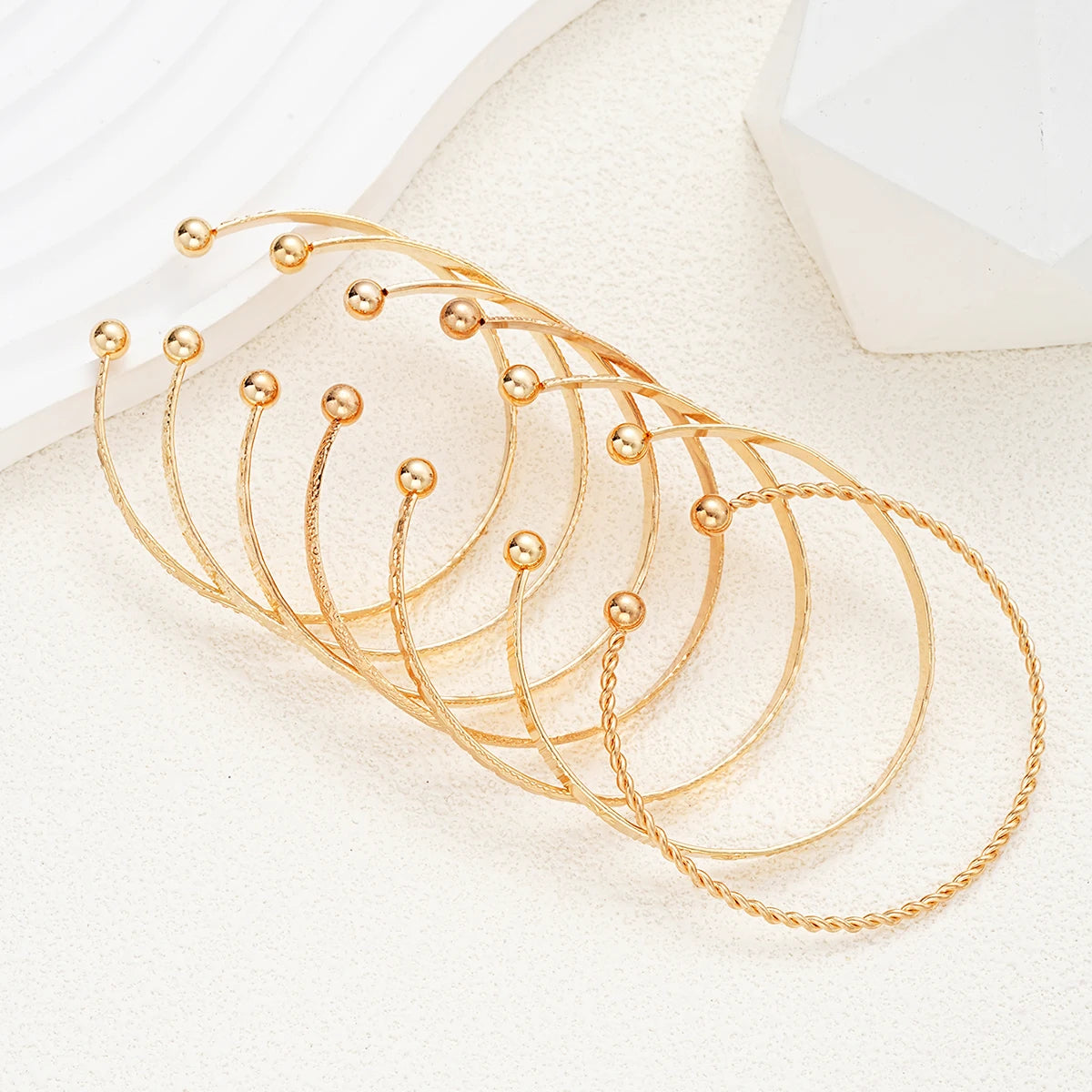 The 7-Piece Goth Bangle Set