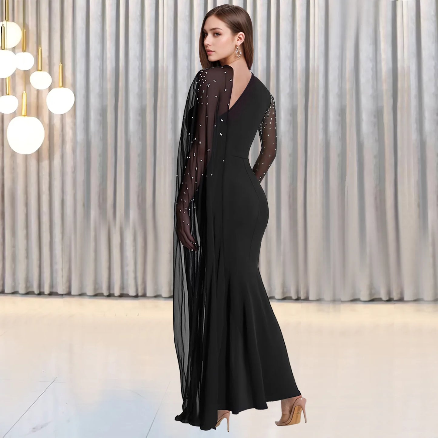 The African Rhinestone Party Gown