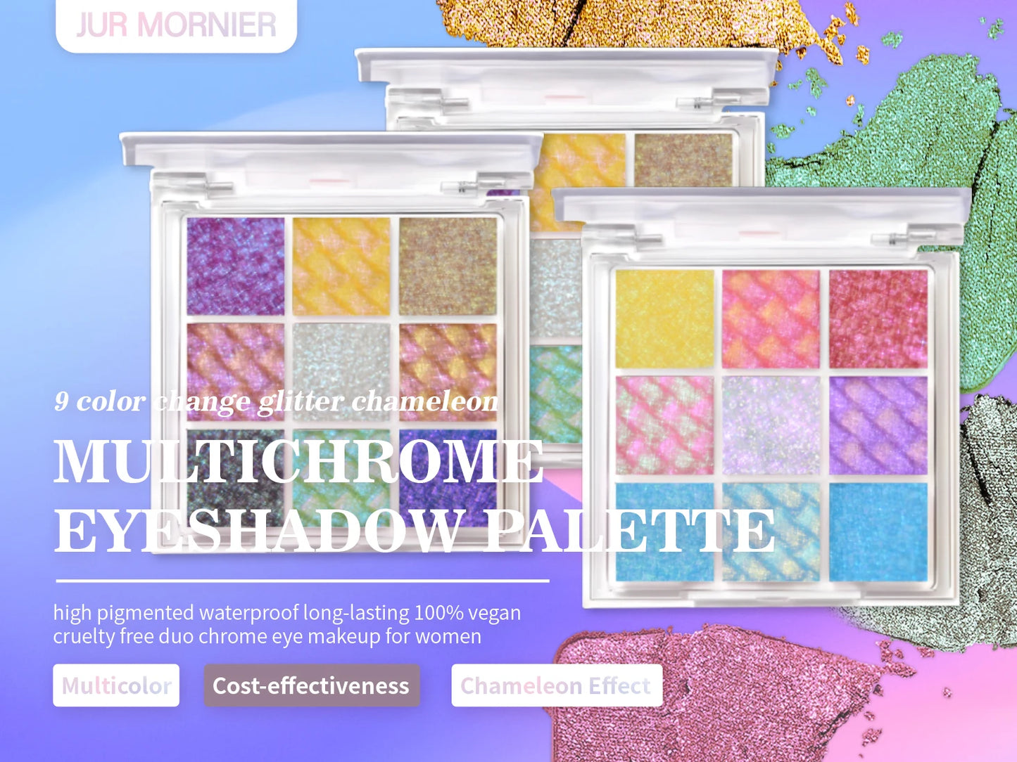 The 9-Color Multichrome Eyeshadow Palette