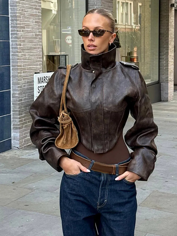 The Balloon Sleeve Biker Jacket
