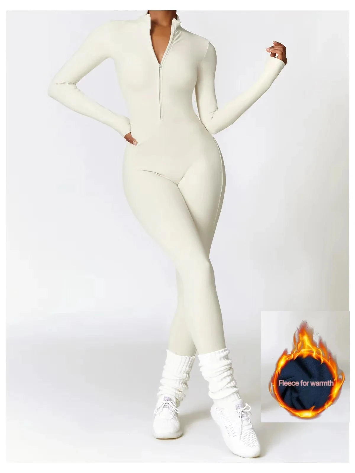The Warm Fleece One-Piece Ski Jumpsuit