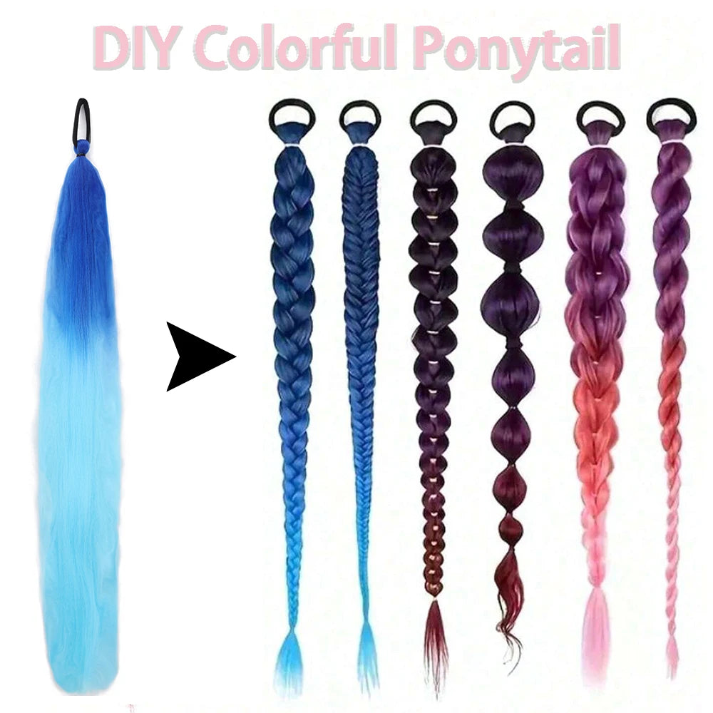 The 2-Pack Colorful Braiding Ponytail Set