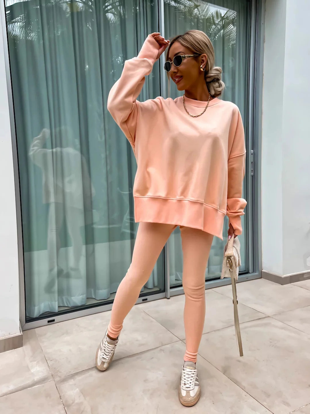 The Oversized Knit Trouser Set