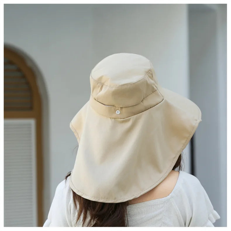 The Wide Brim Neck Cover Safari Cap