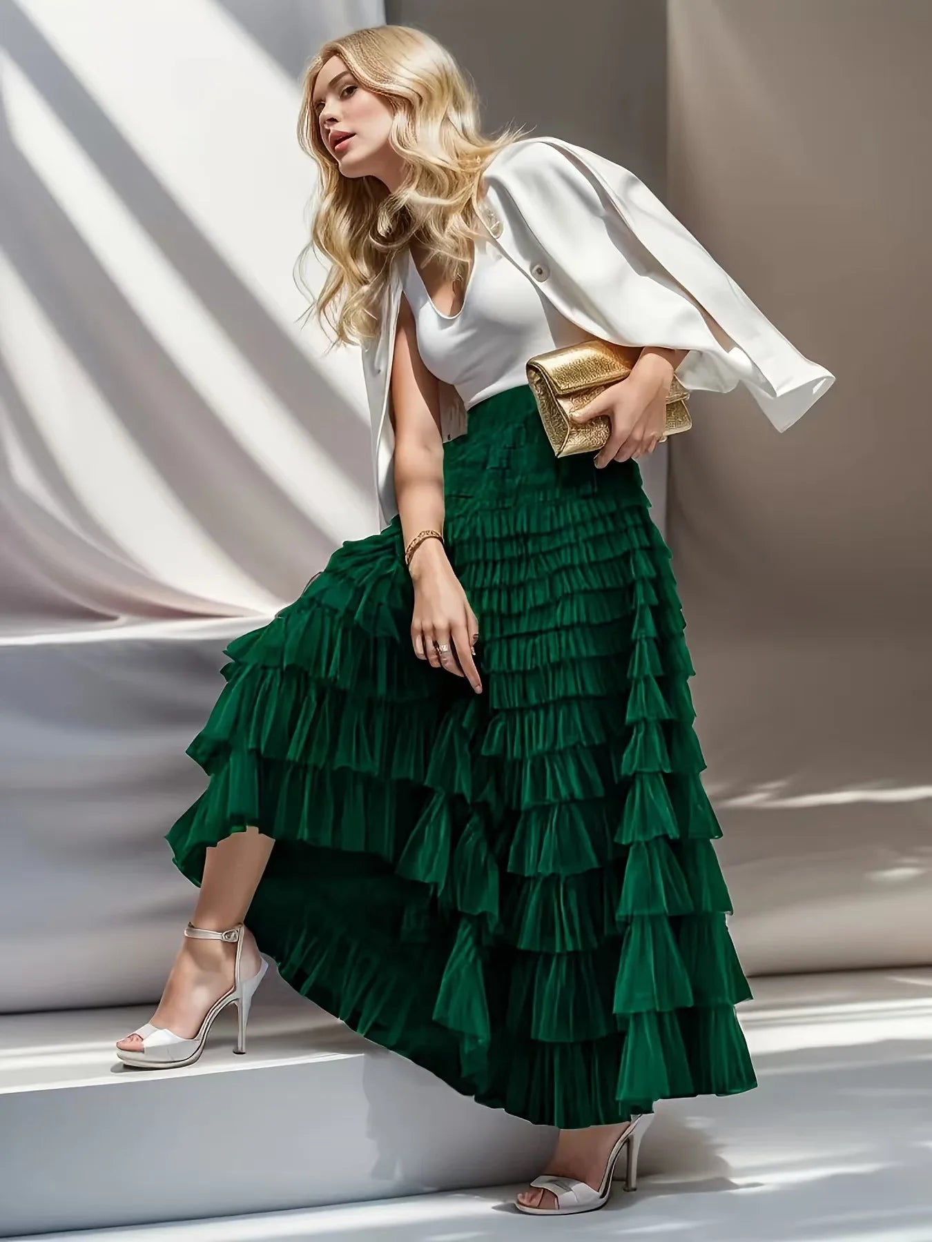 The Boho Multilayer Tulle Maxi