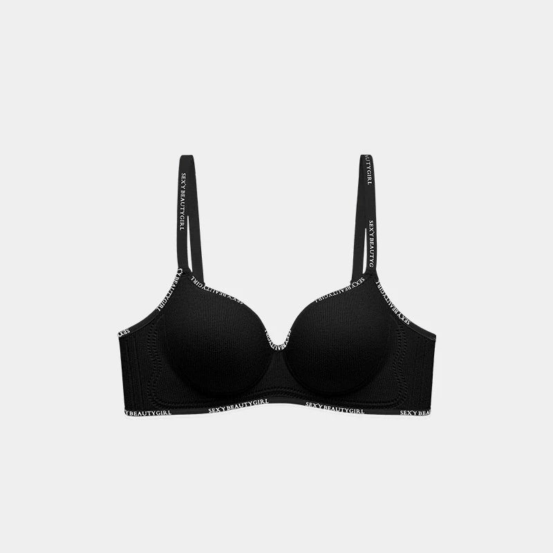 Women's Push-Up Bra for Enhanced Appearance Spring/Summer Wire-Free Soft Support Bra with Anti-Sagging Design Strapless Bra