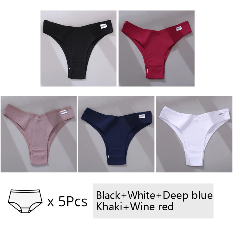 The 5-Pack Cotton Brazilian Brief Set