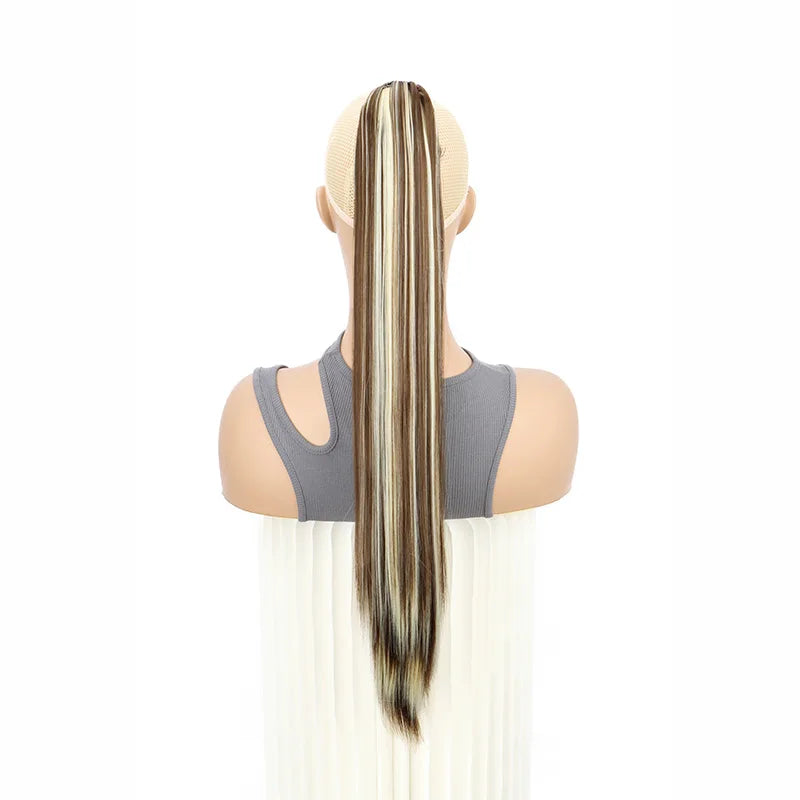 The 24-Inch Claw Clip Straight Ponytail Extension