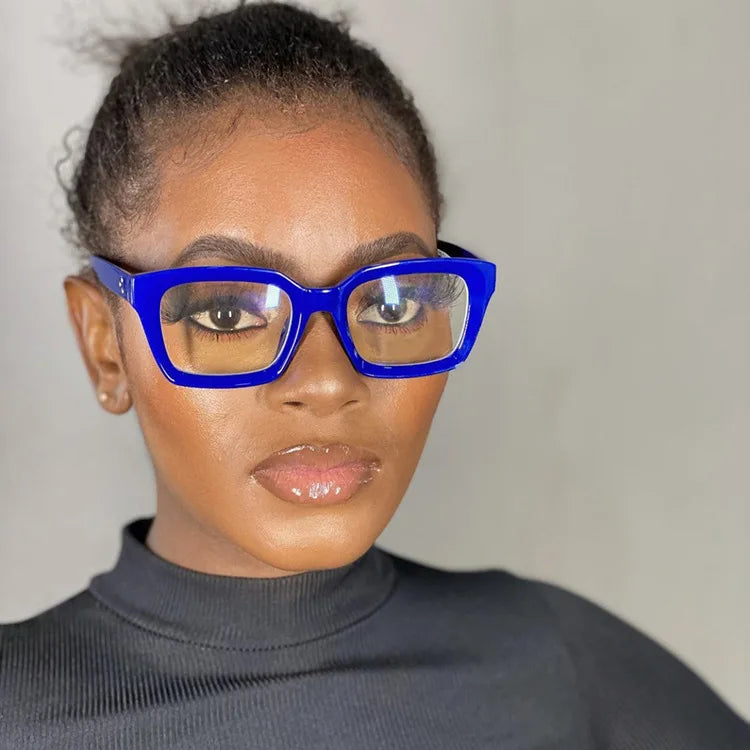 The Big Square Clear Computer Glasses
