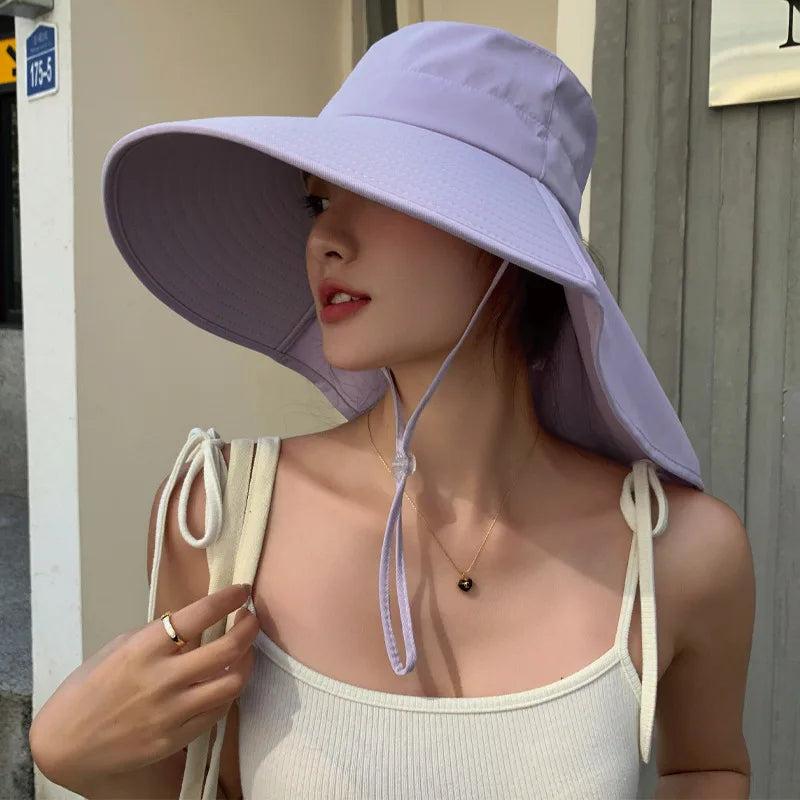 The Wide Brim Neck Cover Safari Cap