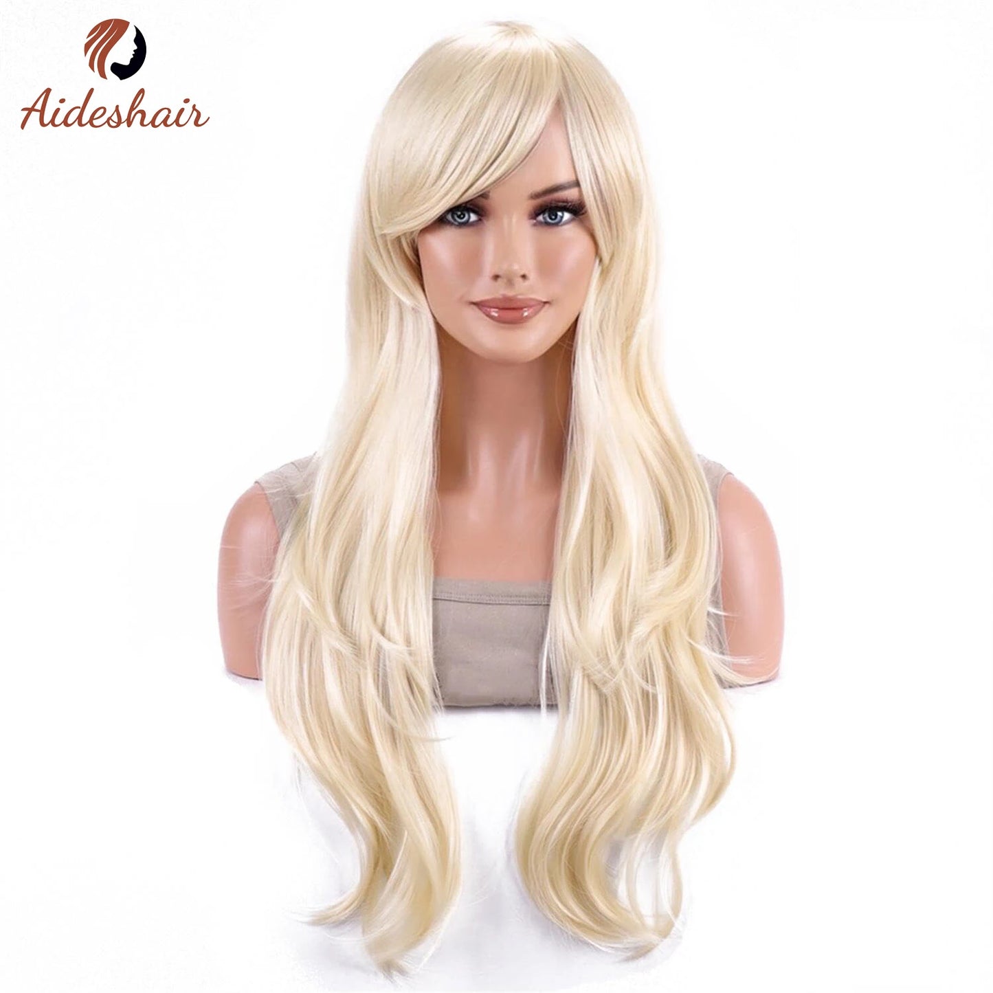 The 70CM Long Wavy Curly Heat-Resistant Wig