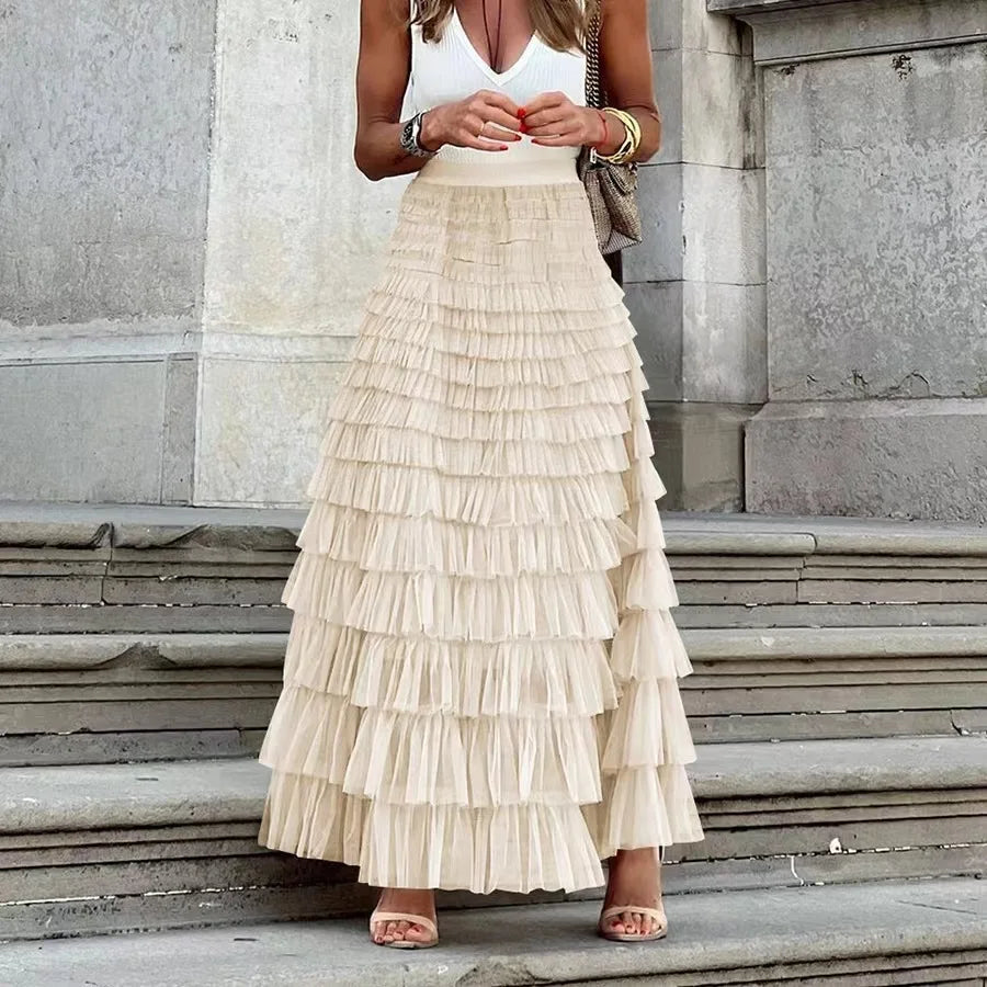 The Boho Multilayer Tulle Maxi