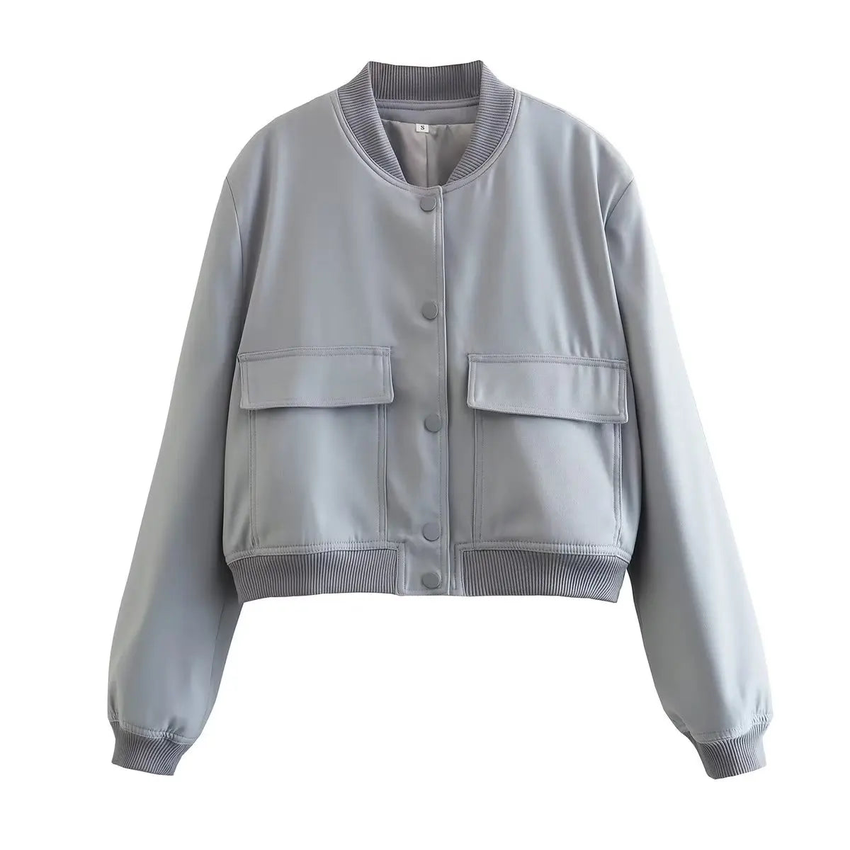 The V-Neck Solid Bomber
