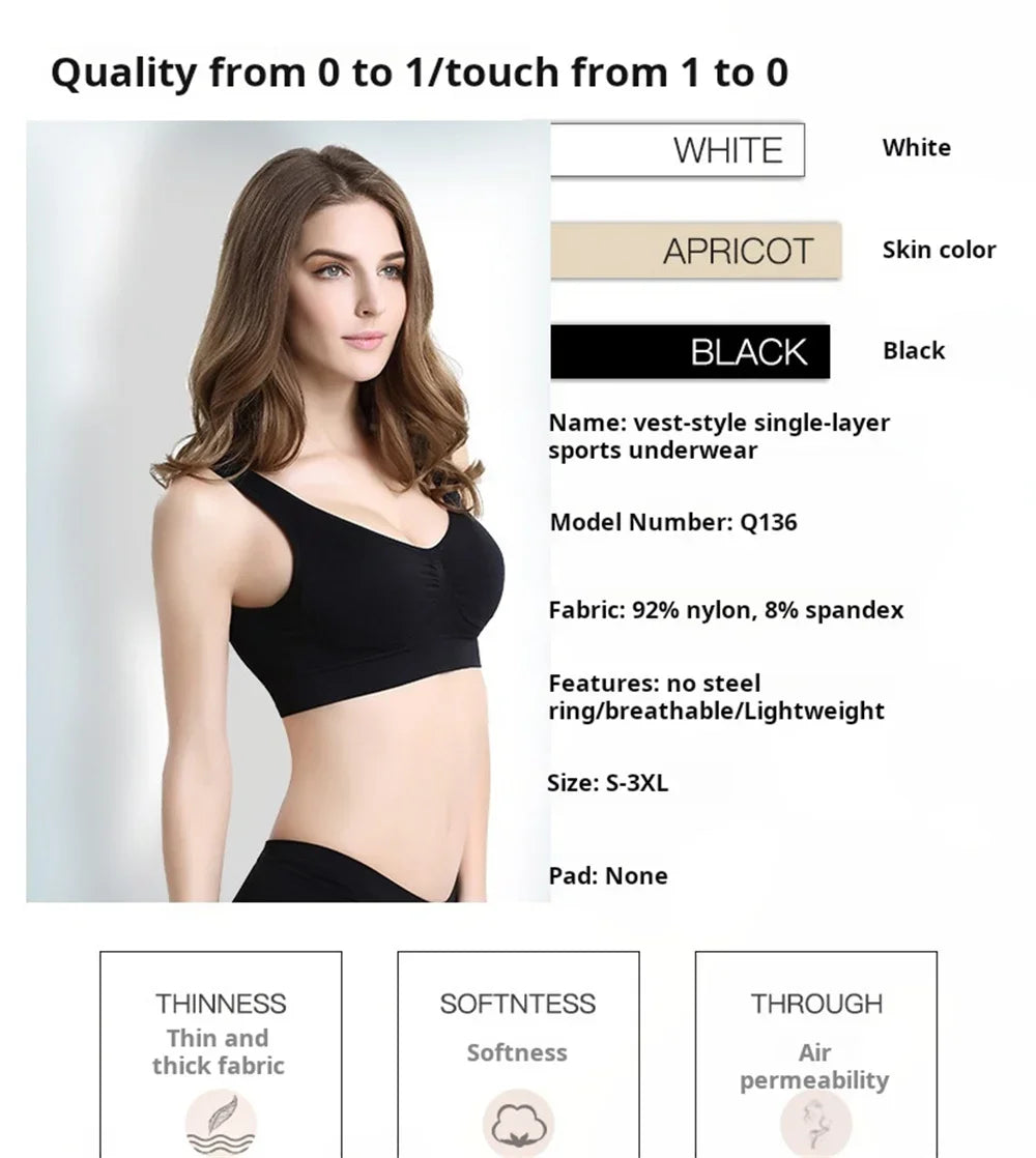 The Striped Seamless Sports Crop Bra