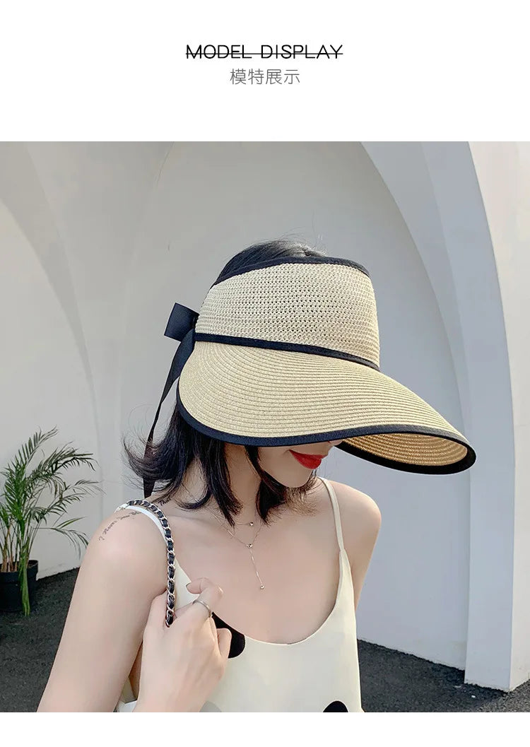 The Adjustable Ribbon Open-Top Straw Hat