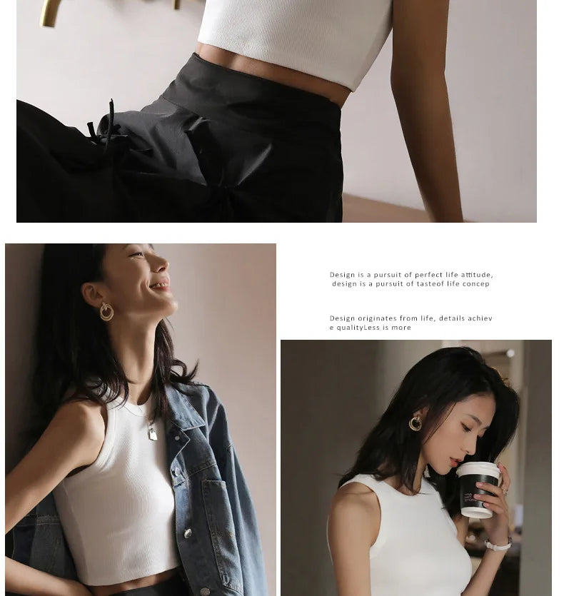 The Bare Navel Backless Crop Vest