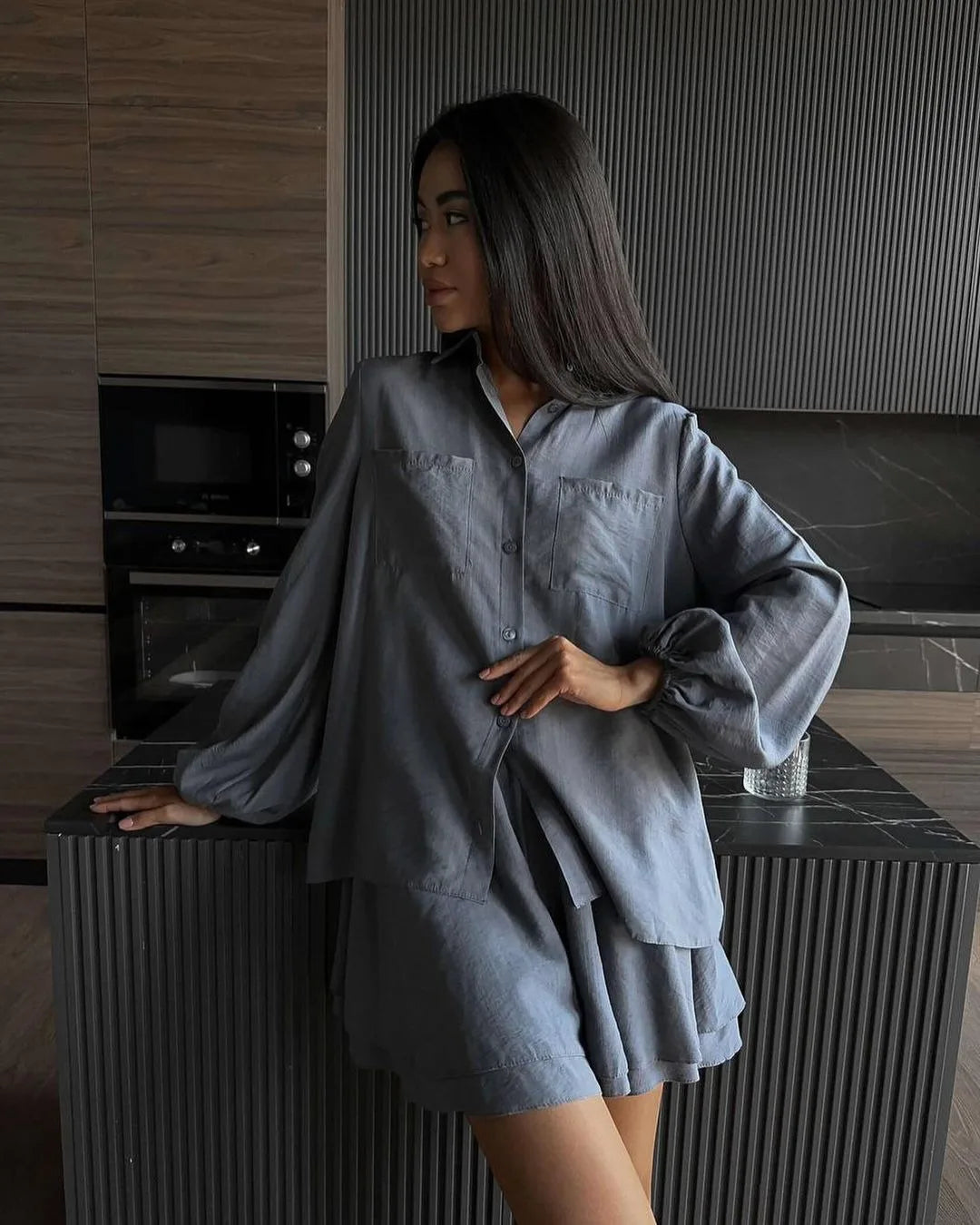 Casual Loose Short Sets For Women 2 Piece Sets Womens Outfits Spa Holiday Baggy Fashion Shorts Suits Woman Summer