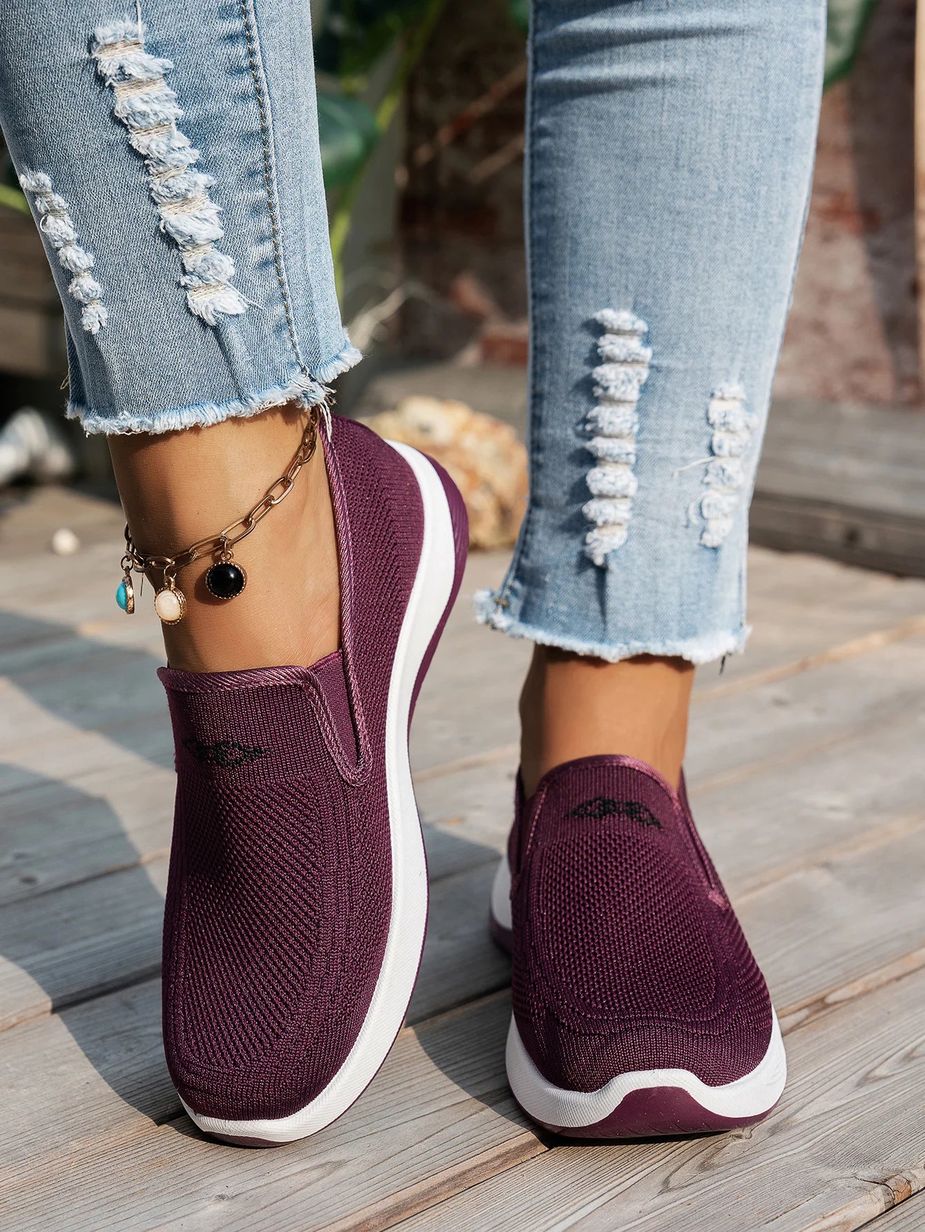 Women Casual Sports Shoes Breathable Lightweight Sneakers Anti-slip Flats Outdoor Running Walking Shoes Female Vulcanized Shoes