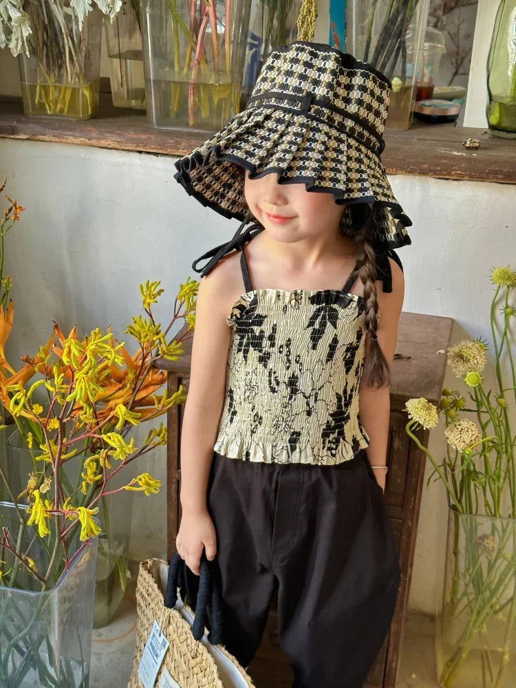 The Y2K Reversible Pleated Straw Hat