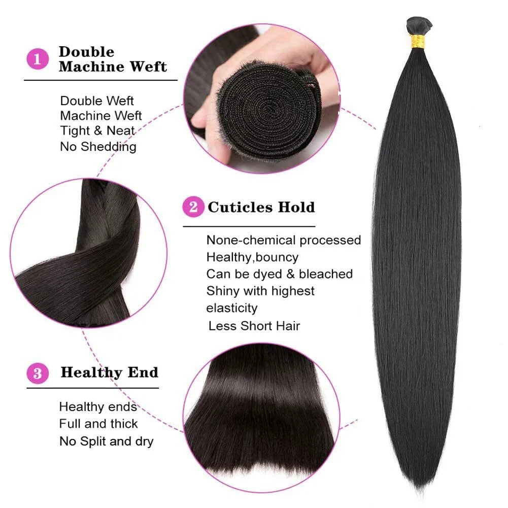 The Bone Straight Hair Extension Bundles