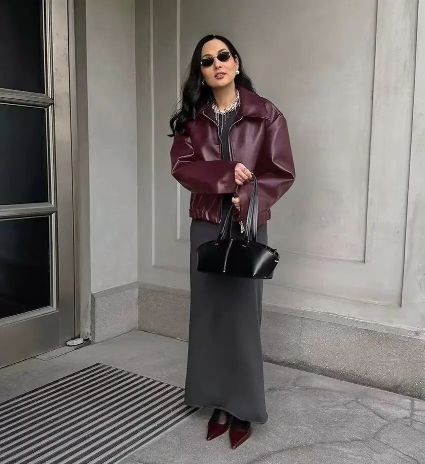 The Bordeaux Moto Jacket