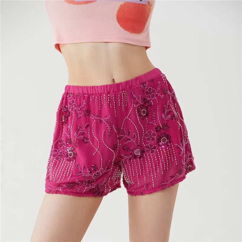 The Y2K Sequin Mini Short