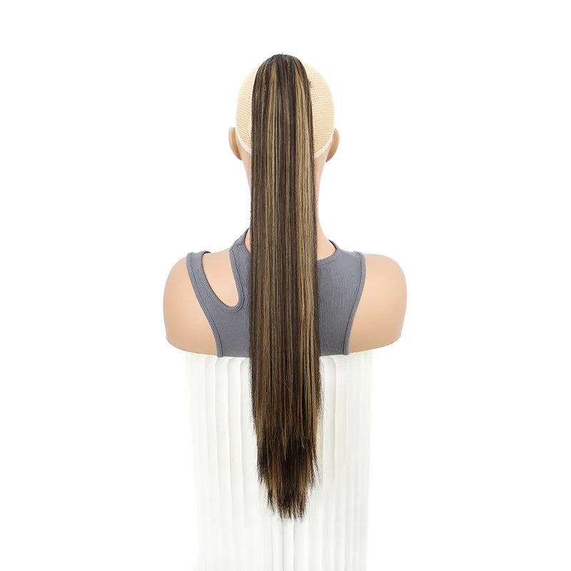The 24-Inch Claw Clip Straight Ponytail Extension
