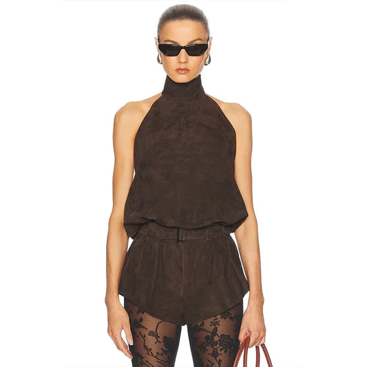 The Pumpkin Halter Short Set