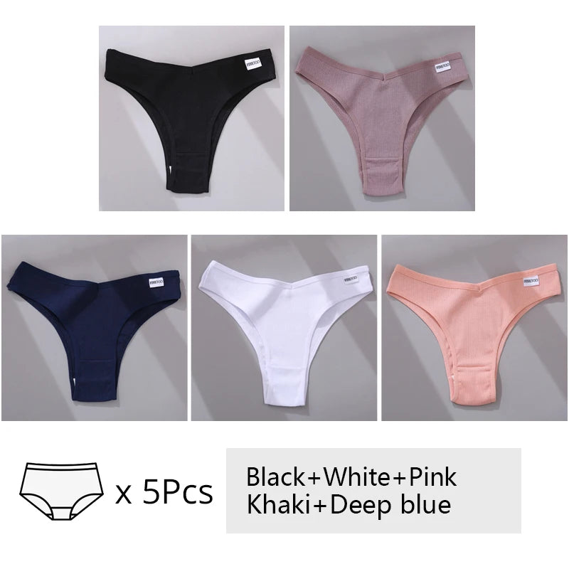 The 5-Pack Cotton Brazilian Brief Set